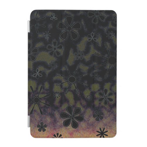 Flower Print Fire Purple iPad Mini Cover