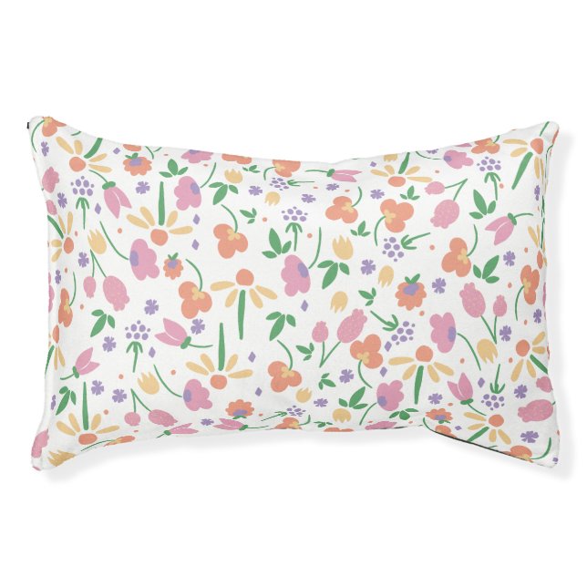 Flower print pet bed (Front)