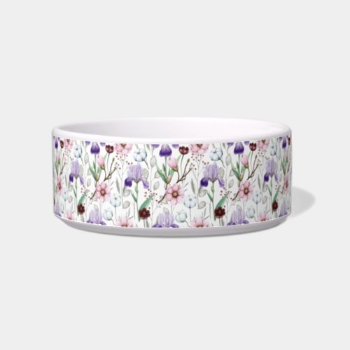 Flower Print Pet Bowl