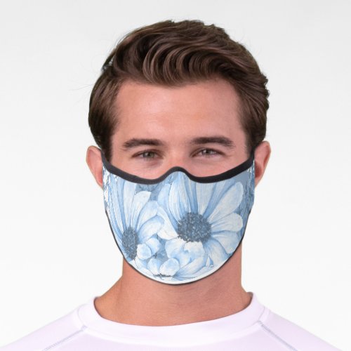 Flower Print Premium Face Mask 