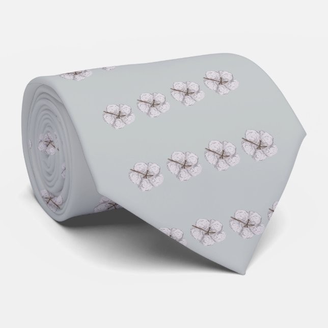 Flower Print Tie (Rolled)