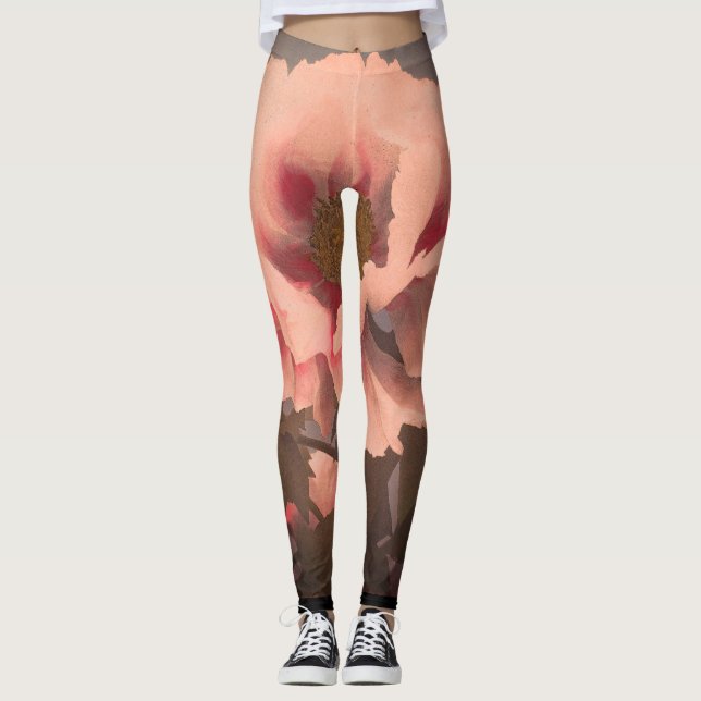 FLOWER PRINTED Leggings (Front)