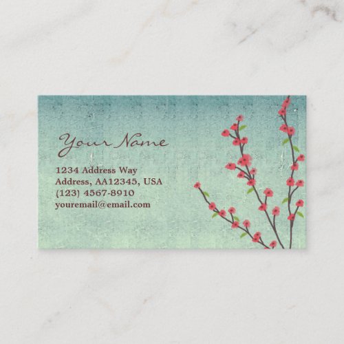 Flower Profile Card Business Cards