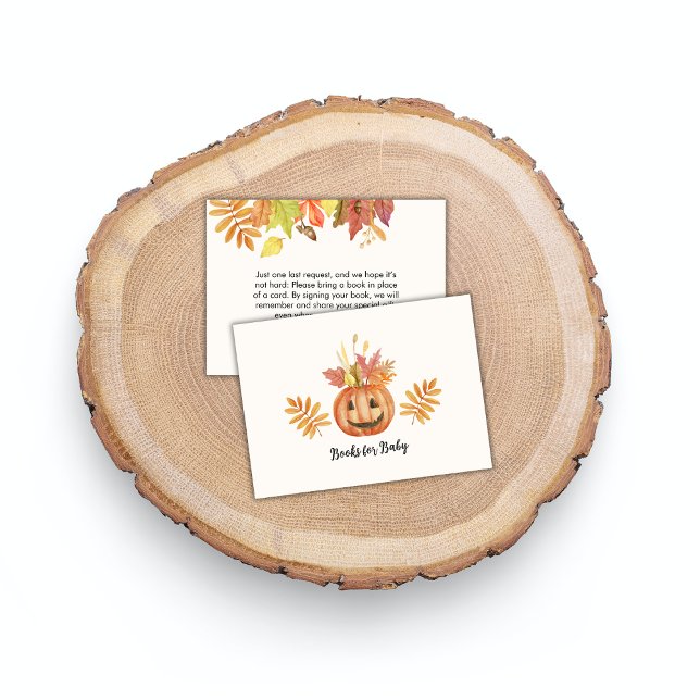 Flower Pumpkin Halloween Fall Books for Baby Enclosure Card (Flower Pumpkin Halloween Fall Books for Baby Enclosure Card)