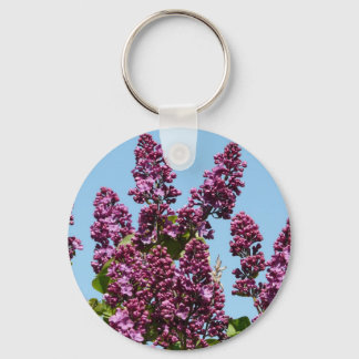 flower,purple lilac keychain