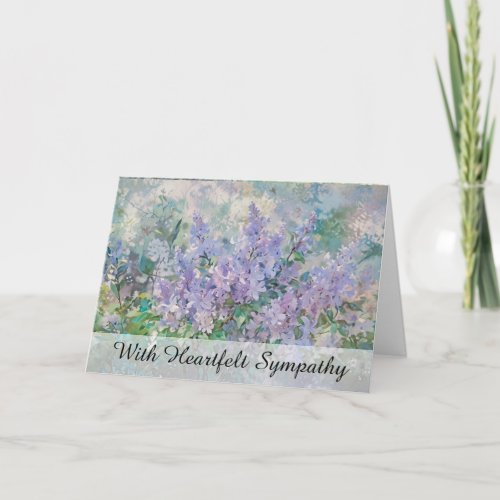  Flower Purple Painting TV2 Sympathy Love Light Card
