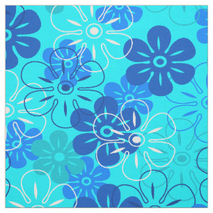 Flower Rain Hawaiian Retro Floral Fabric