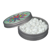 Flower Rainbow Twirl Jelly Belly Tin (Opened)