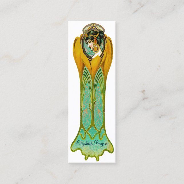 Flower Rapture ~ Skinny Business Cards (Front)