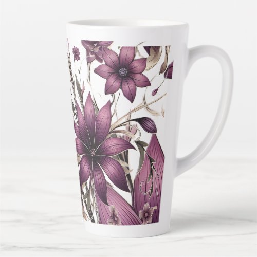 flower relaxing Mug for coffee latte and drinks