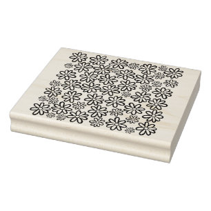 Flower Repeat Wood Stamp