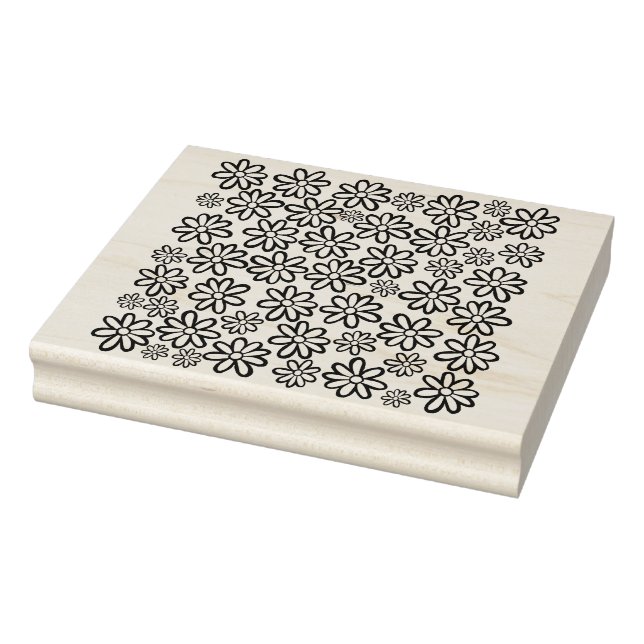 Flower Repeat Wood Stamp (Stamp)