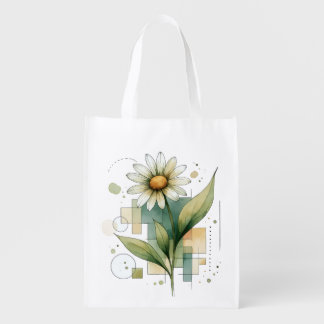 Flower Reusable Shopping Grocery Bag