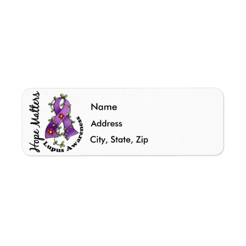 Flower Ribbon 4 Hope Matters Lupus Label