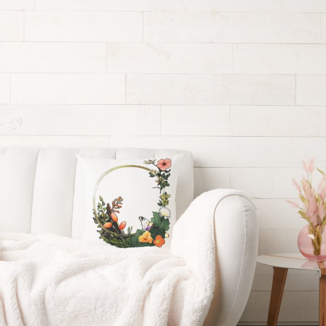 Flower ring throw pillow (Couch)