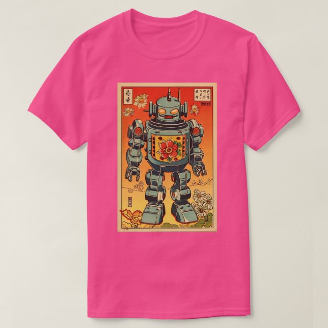 Flower Robot T-Shirt (Design Front)