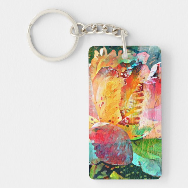 Flower Rose Keychain (Front)