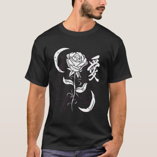 Flower Rose Moon T_Shirt