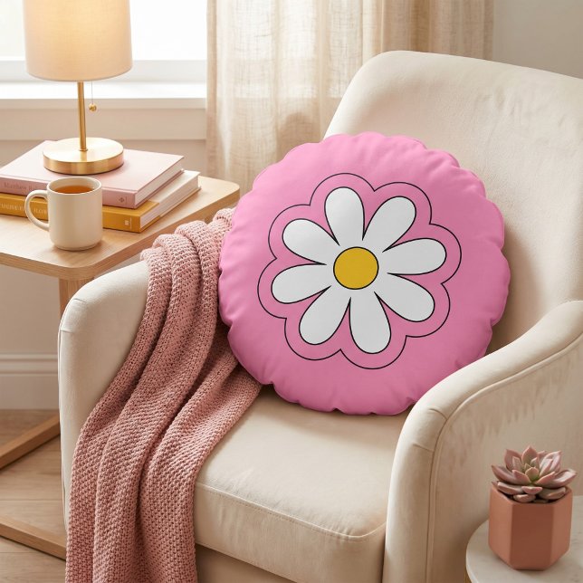 Flower Round Pillow (Creator Uploaded)