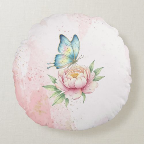 Flower Round Pillow