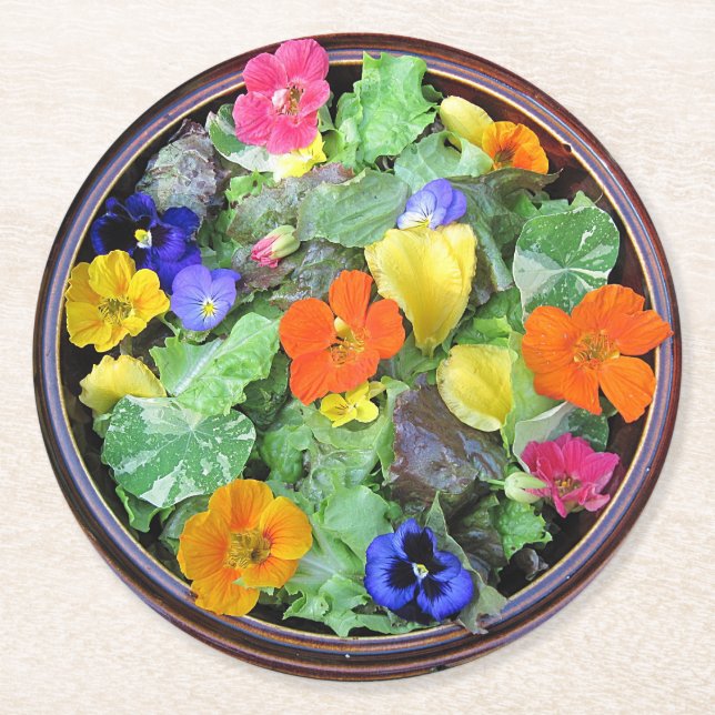 Flower Salad Party Coaster (Front)