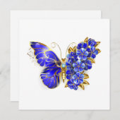 Flower Sapphire Butterfly (Front/Back)