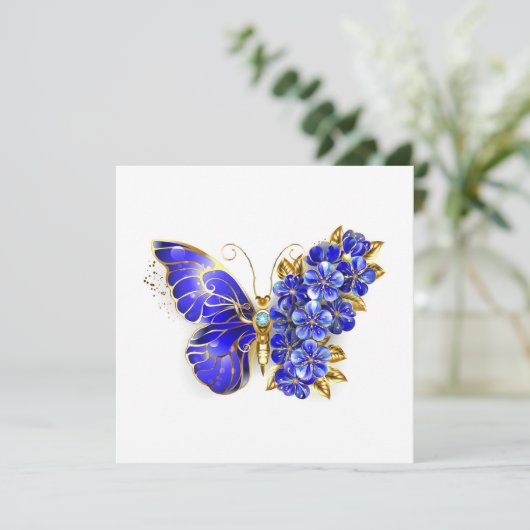 Flower Sapphire Butterfly (Standing Front)
