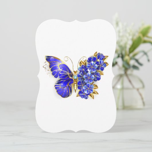 Flower Sapphire Butterfly (Standing Front)