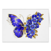 Flower Sapphire Butterfly (Front Horizontal)
