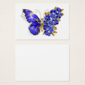 Flower Sapphire Butterfly (Front & Back)
