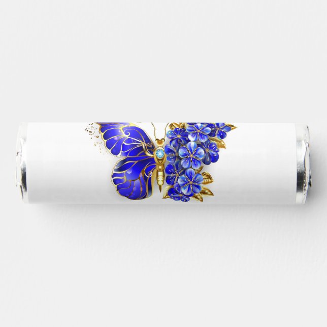 Flower Sapphire Butterfly Breath Savers® Mints (Front)