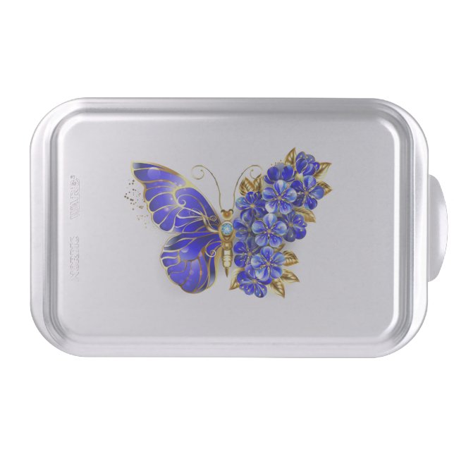 Flower Sapphire Butterfly Cake Pan (Front)