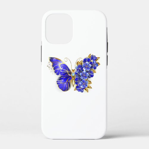 Flower Sapphire Butterfly iPhone 12 Mini Case