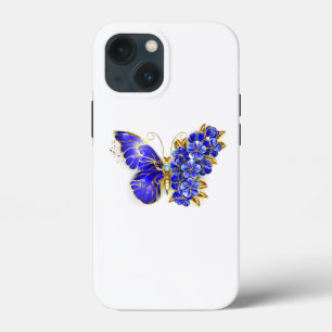 Flower Sapphire Butterfly iPhone 13 Mini Case