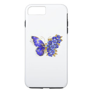 Flower Sapphire Butterfly iPhone 8 Plus/7 Plus Case