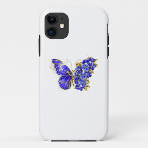 Flower Sapphire Butterfly iPhone 11 Case