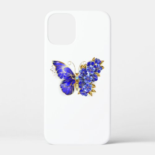 Flower Sapphire Butterfly iPhone 12 Mini Case