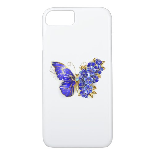 Flower Sapphire Butterfly iPhone 87 Case