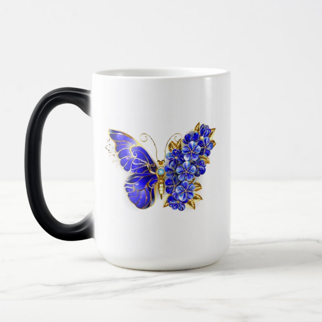 Flower Sapphire Butterfly Color Morph Mug (Left)