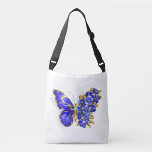 Flower Sapphire Butterfly Crossbody Bag