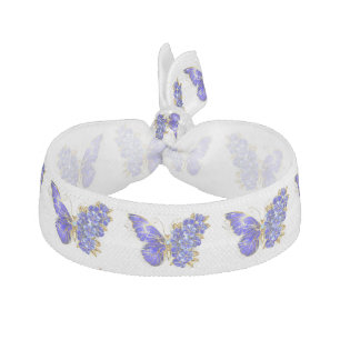 Flower Sapphire Butterfly Elastic Hair Tie