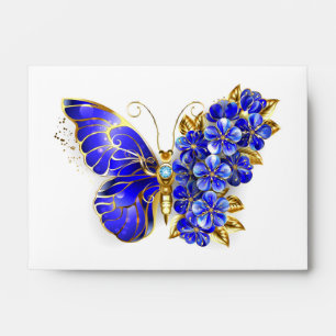 Flower Sapphire Butterfly Envelope
