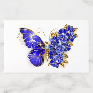 Flower Sapphire Butterfly Envelope Liner