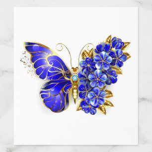 Flower Sapphire Butterfly Envelope Liner