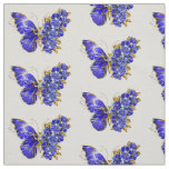 Flower Sapphire Butterfly Fabric