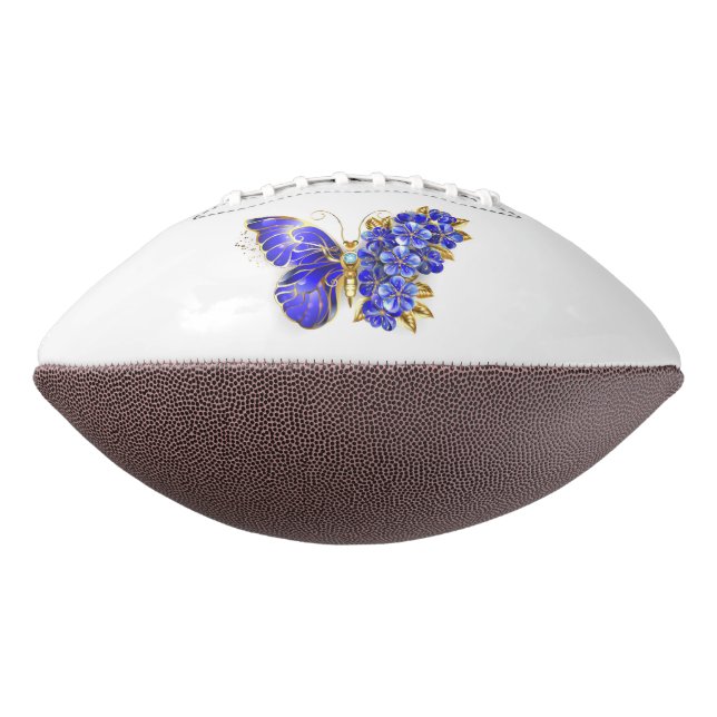 Flower Sapphire Butterfly Football (Rotated 270)