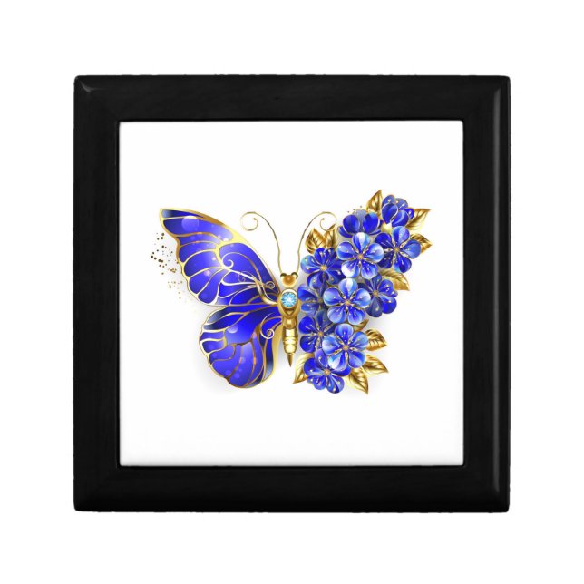 Flower Sapphire Butterfly Gift Box (Front)
