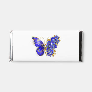 Flower Sapphire Butterfly Hershey Bar Favors