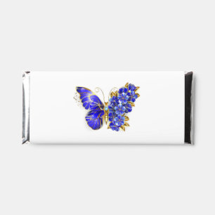 Flower Sapphire Butterfly Hershey Bar Favors