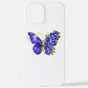Flower Sapphire Butterfly iPhone 12 Pro Max Case